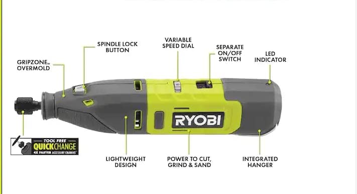 Ryobi 12V Cordless Rotary Tool Kit - Image 2
